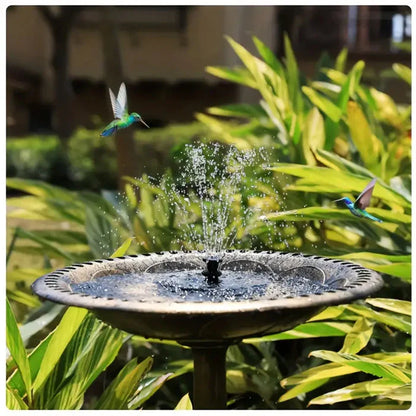 Artexis™ Prisma Springs Solar Powered Floating Water Fountain and Bird Bath