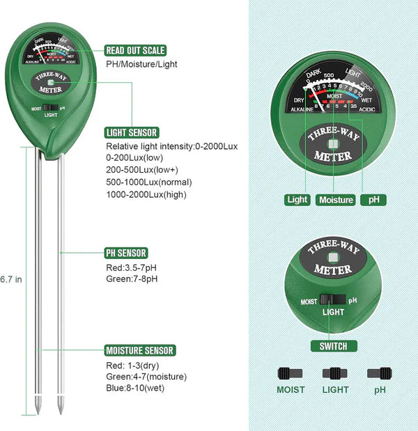 3-in-1 Soil Test Meter