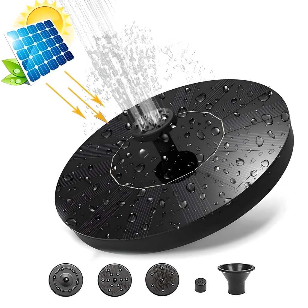 Artexis™ Prisma Springs Solar Powered Floating Water Fountain and Bird Bath