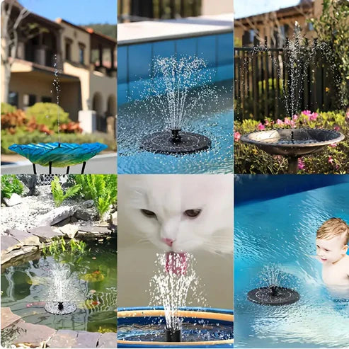 Artexis™ Prisma Springs Solar Powered Floating Water Fountain and Bird Bath